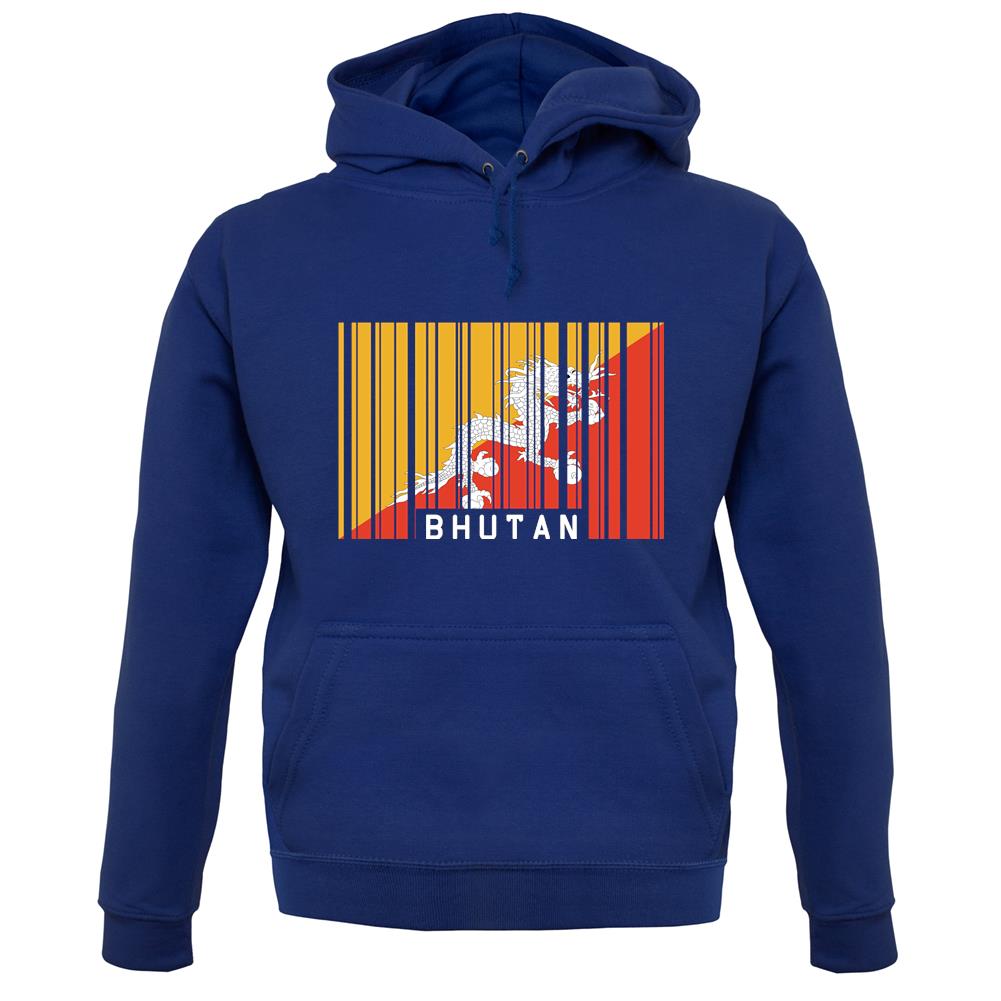 Bhutan Barcode Style Flag unisex hoodie Bhutan Barcode Style Flag unisex hoodie