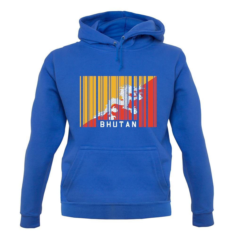 Bhutan Barcode Style Flag unisex hoodie Bhutan Barcode Style Flag unisex hoodie
