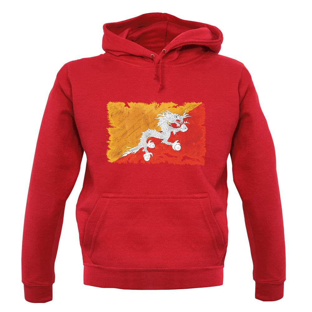Bhutan Grunge Style Flag unisex hoodie Bhutan Grunge Style Flag unisex hoodie