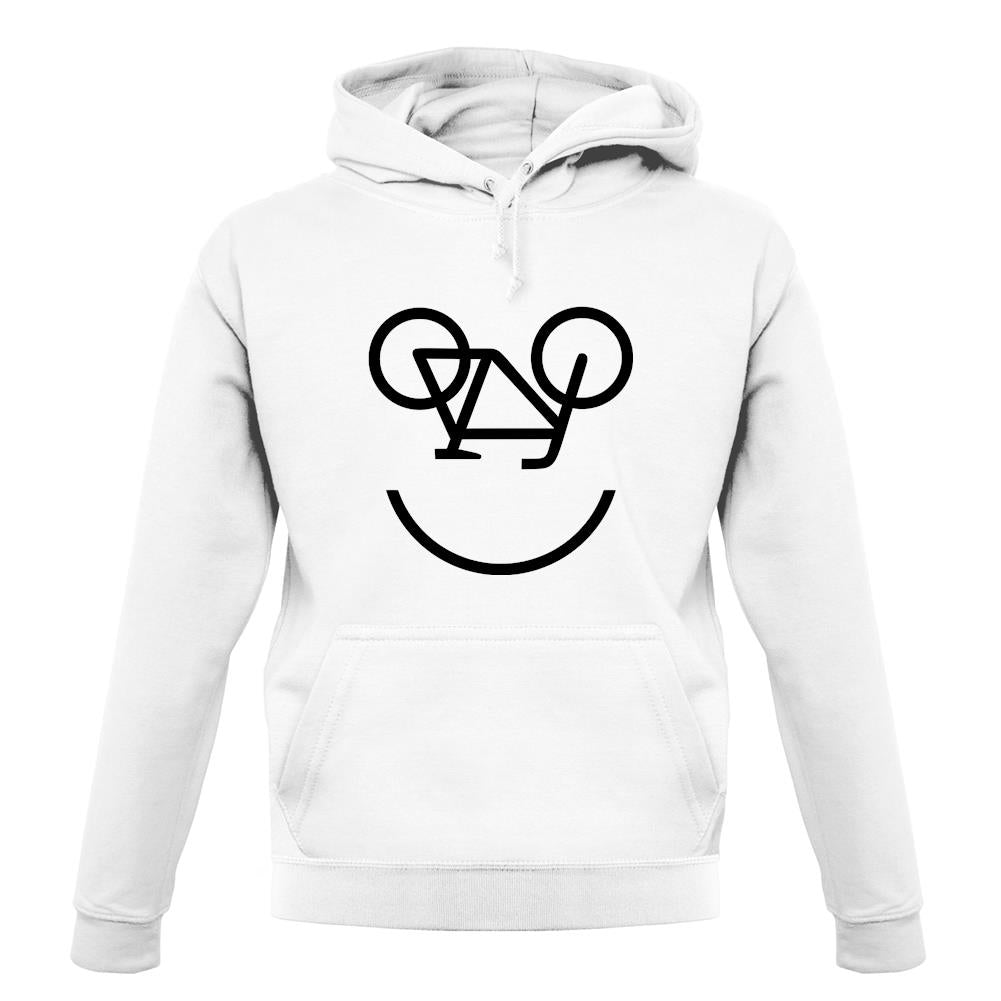 Bicycle Smiley Face unisex hoodie Bicycle Smiley Face unisex hoodie