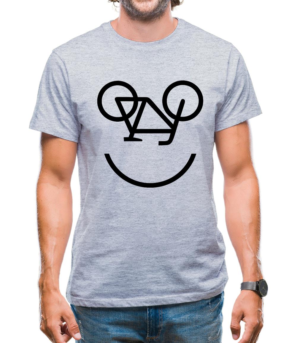 Bicycle Smiley Face Mens T-Shirt Bicycle Smiley Face Mens T-Shirt