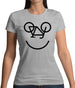 Bicycle Smiley Face Womens T-Shirt Bicycle Smiley Face Womens T-Shirt