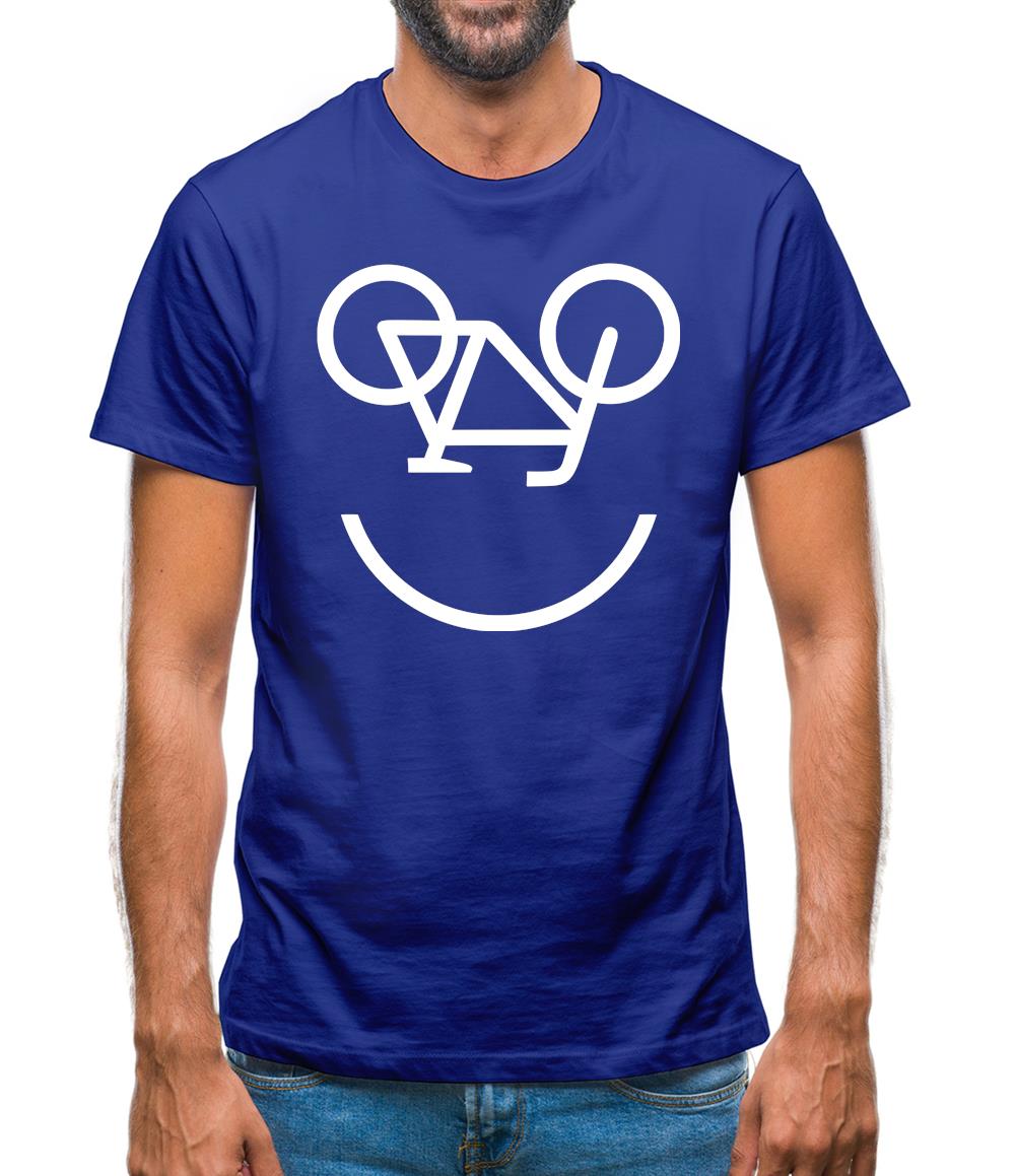 Bicycle Smiley Face Mens T-Shirt Bicycle Smiley Face Mens T-Shirt