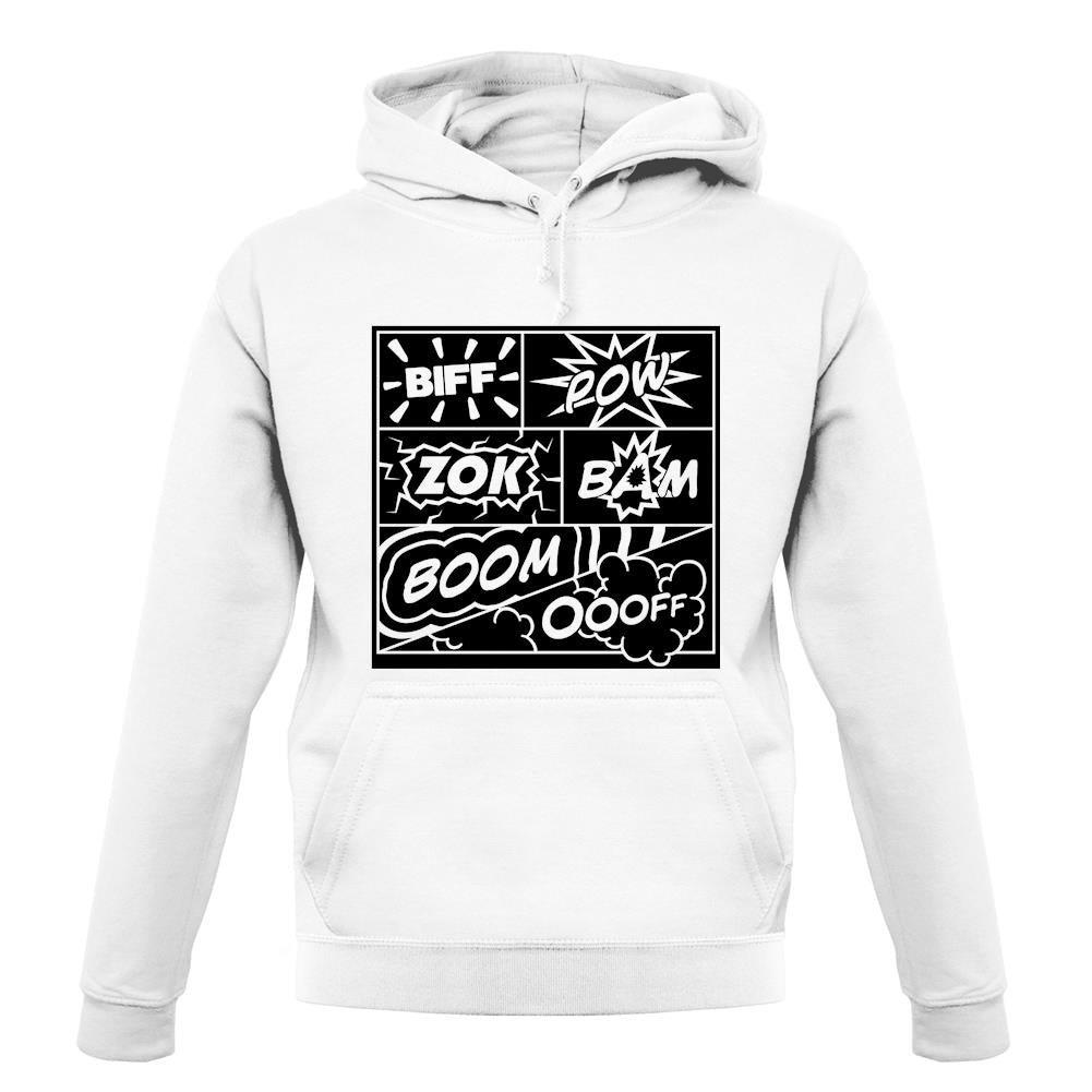 Biff Pow Bam Comic book unisex hoodie Biff Pow Bam Comic book unisex hoodie