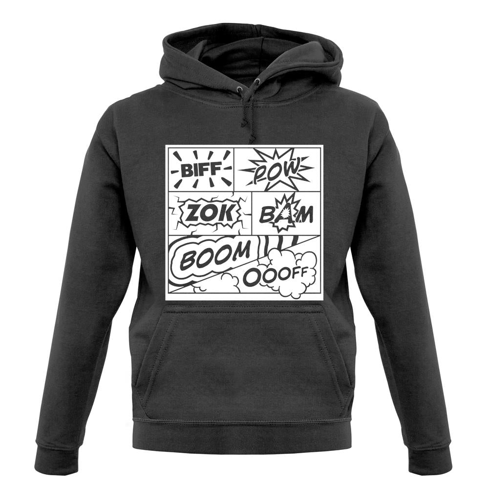 Biff Pow Bam Comic book unisex hoodie Biff Pow Bam Comic book unisex hoodie