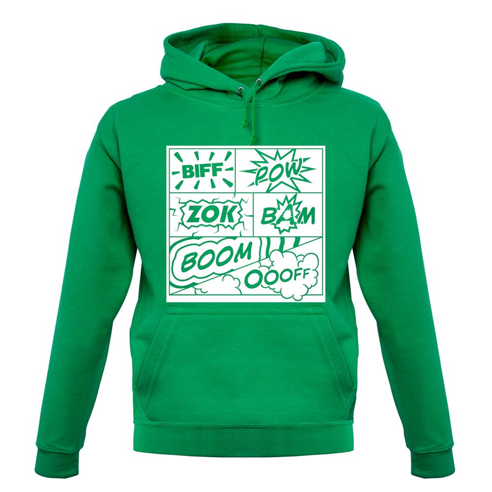 Biff Pow Bam Comic book unisex hoodie Biff Pow Bam Comic book unisex hoodie