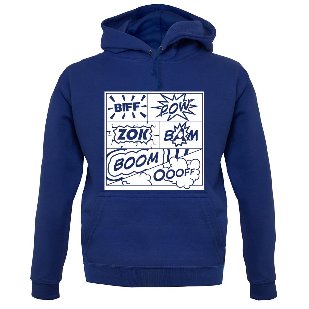 Biff Pow Bam Comic book unisex hoodie Biff Pow Bam Comic book unisex hoodie