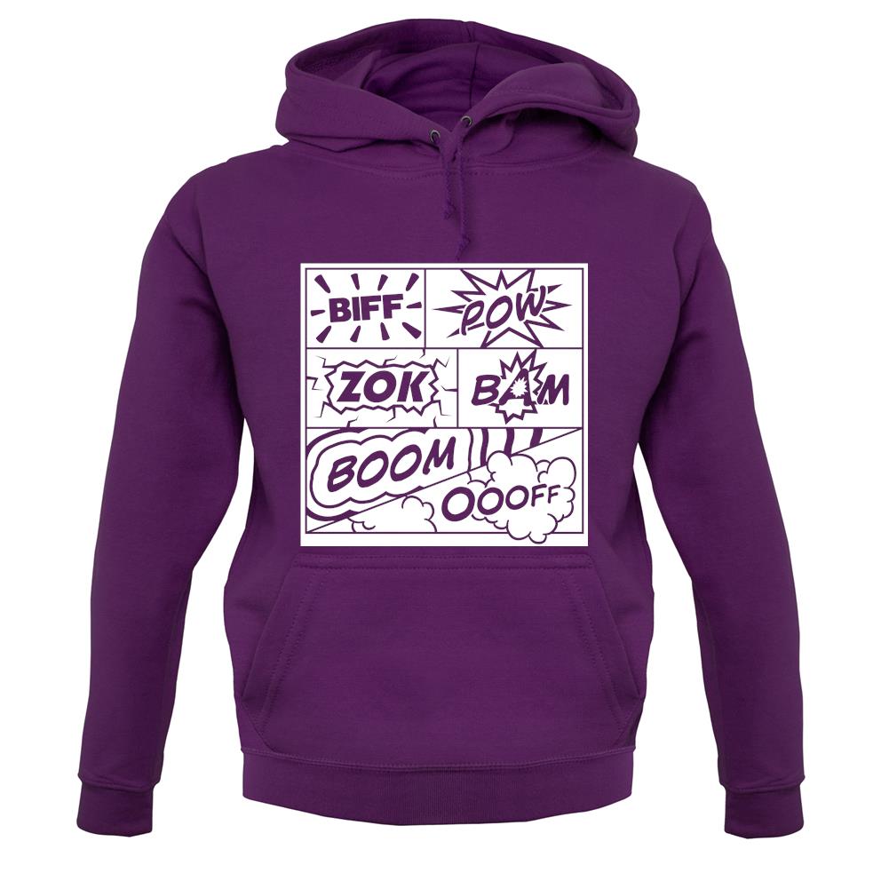 Biff Pow Bam Comic book unisex hoodie Biff Pow Bam Comic book unisex hoodie