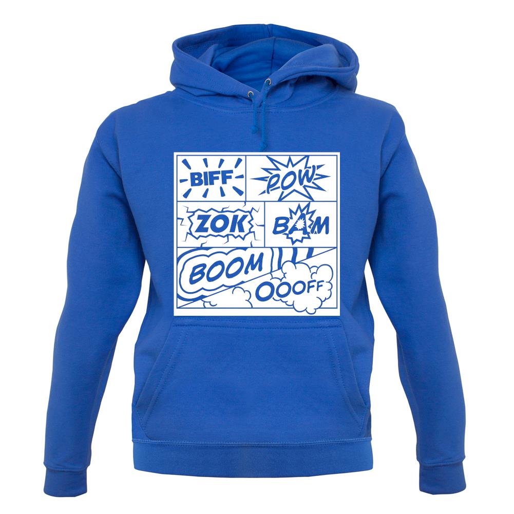 Biff Pow Bam Comic book unisex hoodie Biff Pow Bam Comic book unisex hoodie