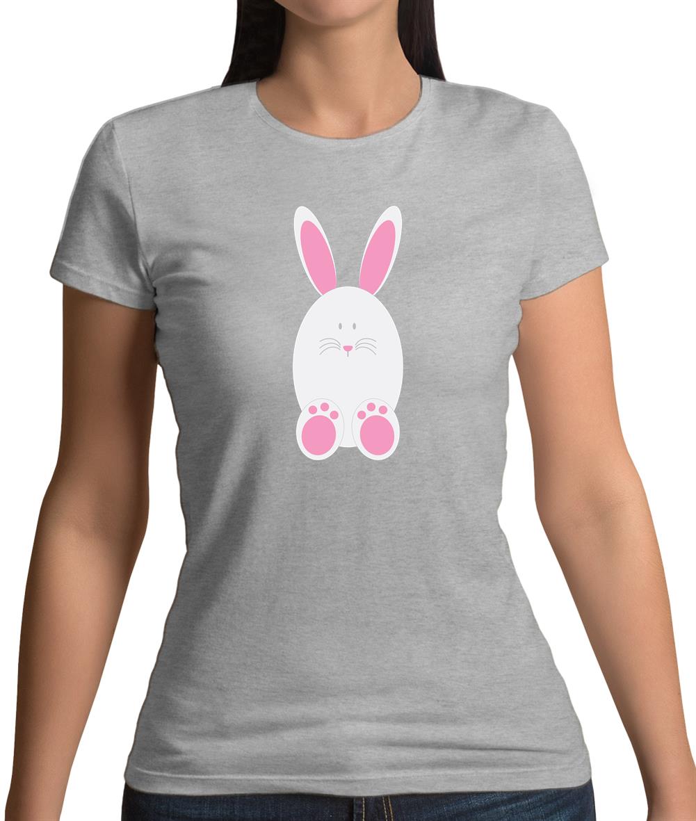 White Easter Bunny Womens T-Shirt White Easter Bunny Womens T-Shirt