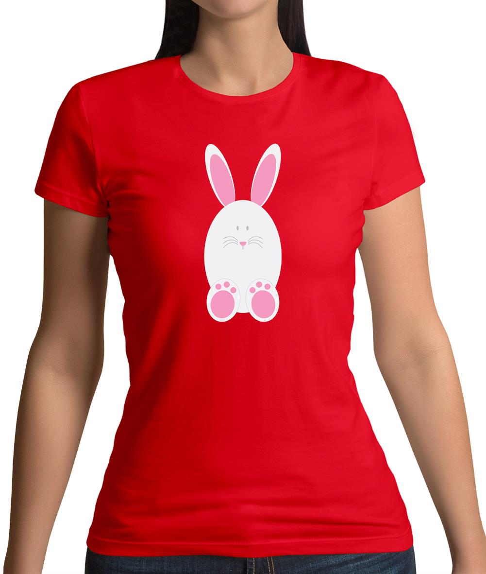 White Easter Bunny Womens T-Shirt White Easter Bunny Womens T-Shirt