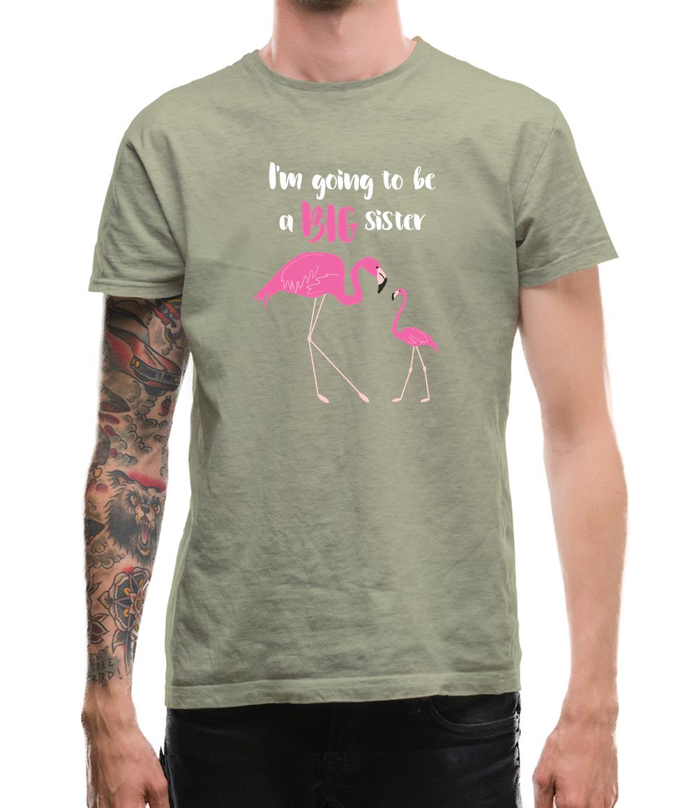 Big Sister Flamingo Mens T-Shirt Big Sister Flamingo Mens T-Shirt