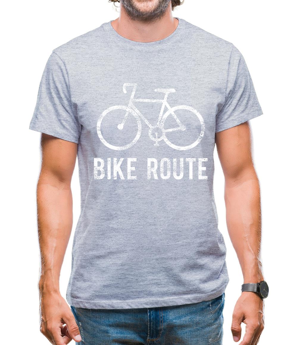 Bike Route Mens T-Shirt Bike Route Mens T-Shirt