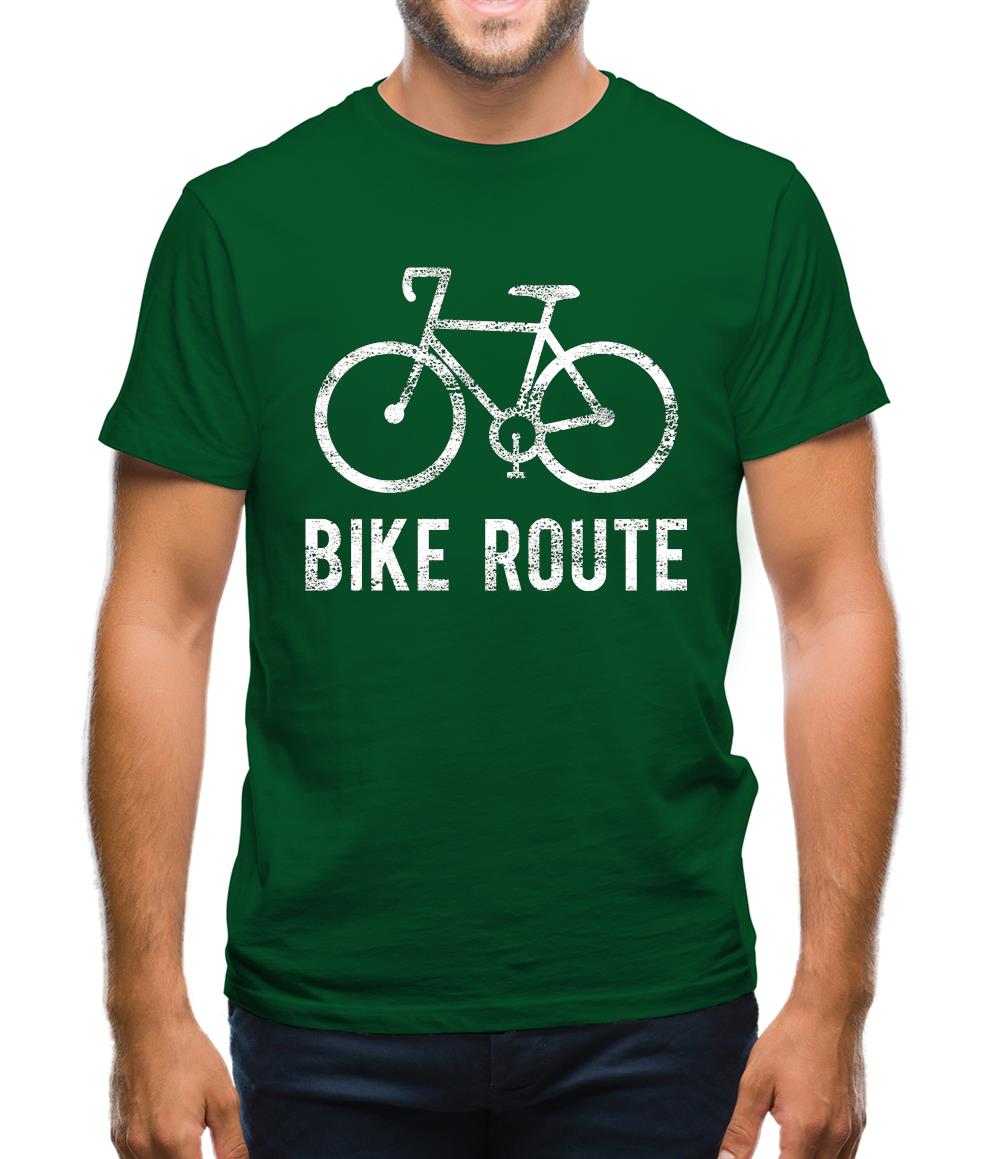 Bike Route Mens T-Shirt Bike Route Mens T-Shirt