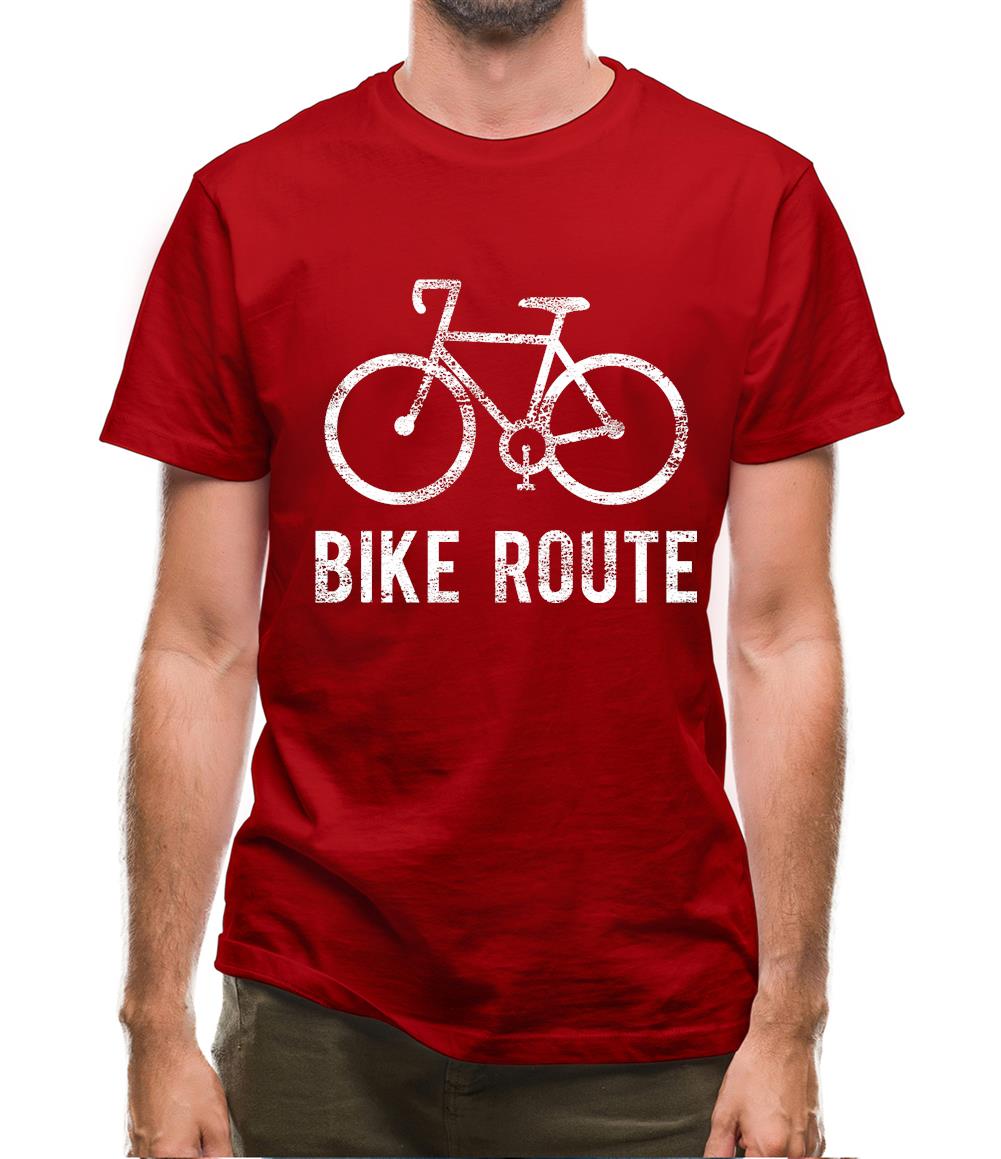 Bike Route Mens T-Shirt Bike Route Mens T-Shirt