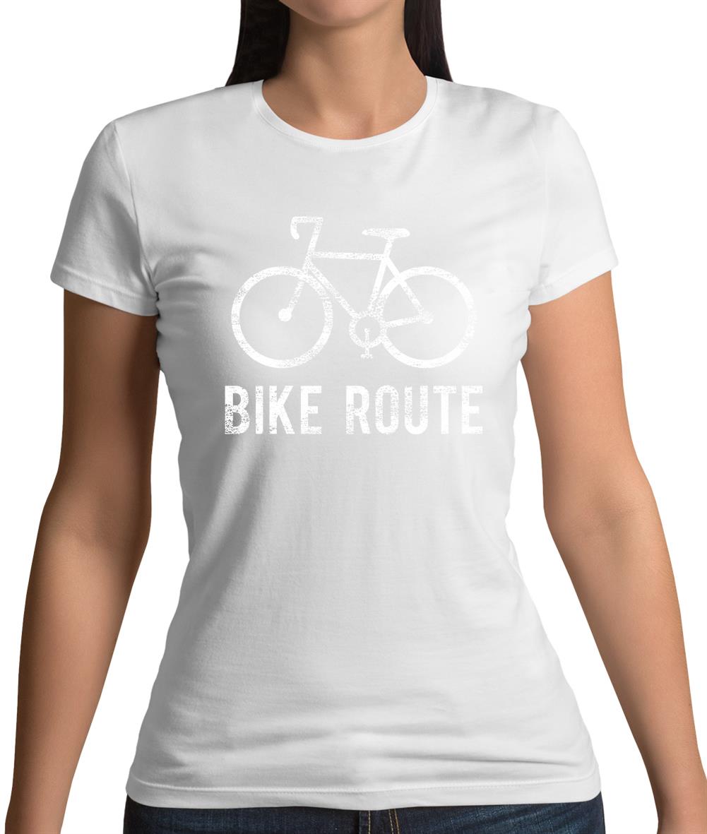 Bike Route Womens T-Shirt Bike Route Womens T-Shirt