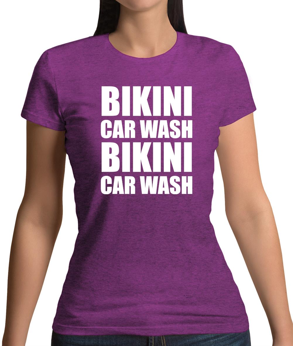 Bikini Car Wash Womens T-Shirt Bikini Car Wash Womens T-Shirt
