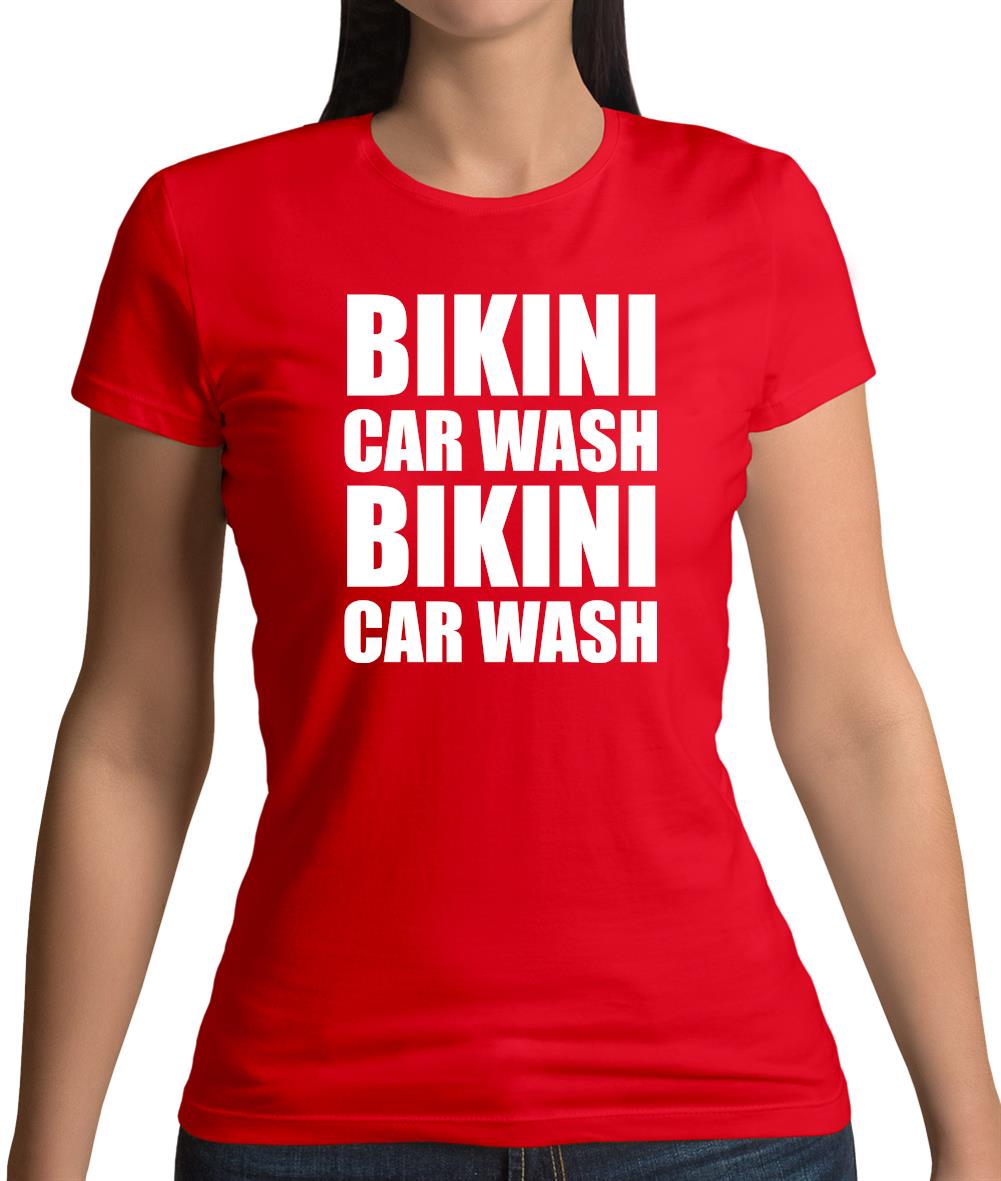 Bikini Car Wash Womens T-Shirt Bikini Car Wash Womens T-Shirt