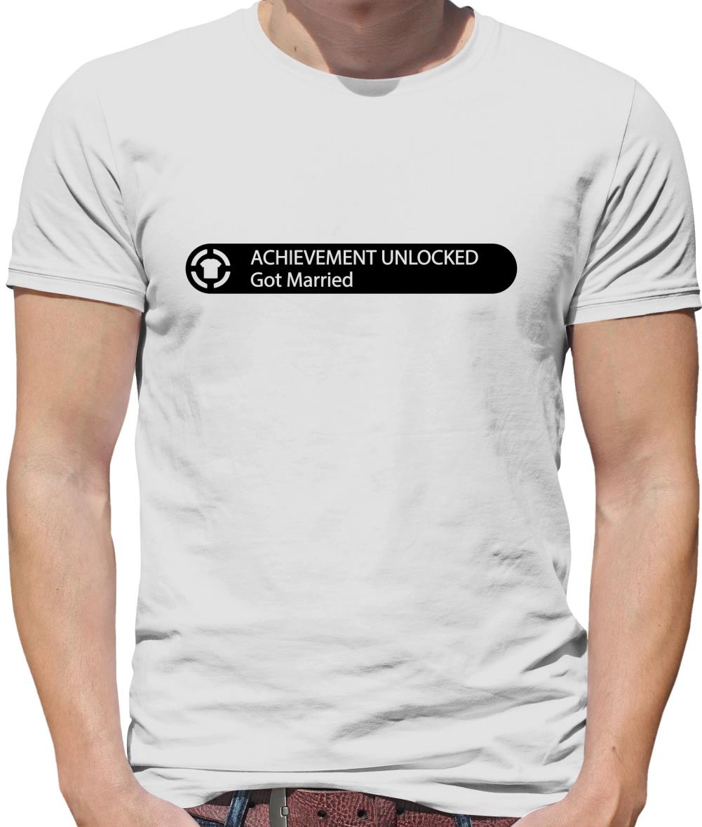 Achievement Unlocked - Got Married Mens T-Shirt Achievement Unlocked - Got Married Mens T-Shirt