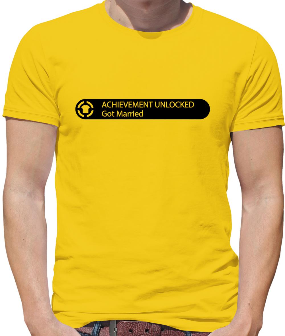 Achievement Unlocked - Got Married Mens T-Shirt Achievement Unlocked - Got Married Mens T-Shirt