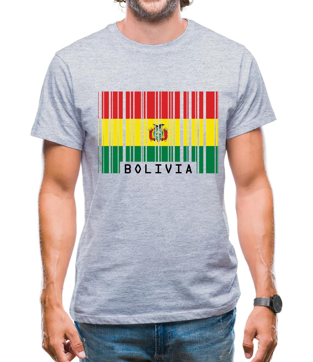 Bolivia Barcode Style Flag Mens T-Shirt Bolivia Barcode Style Flag Mens T-Shirt