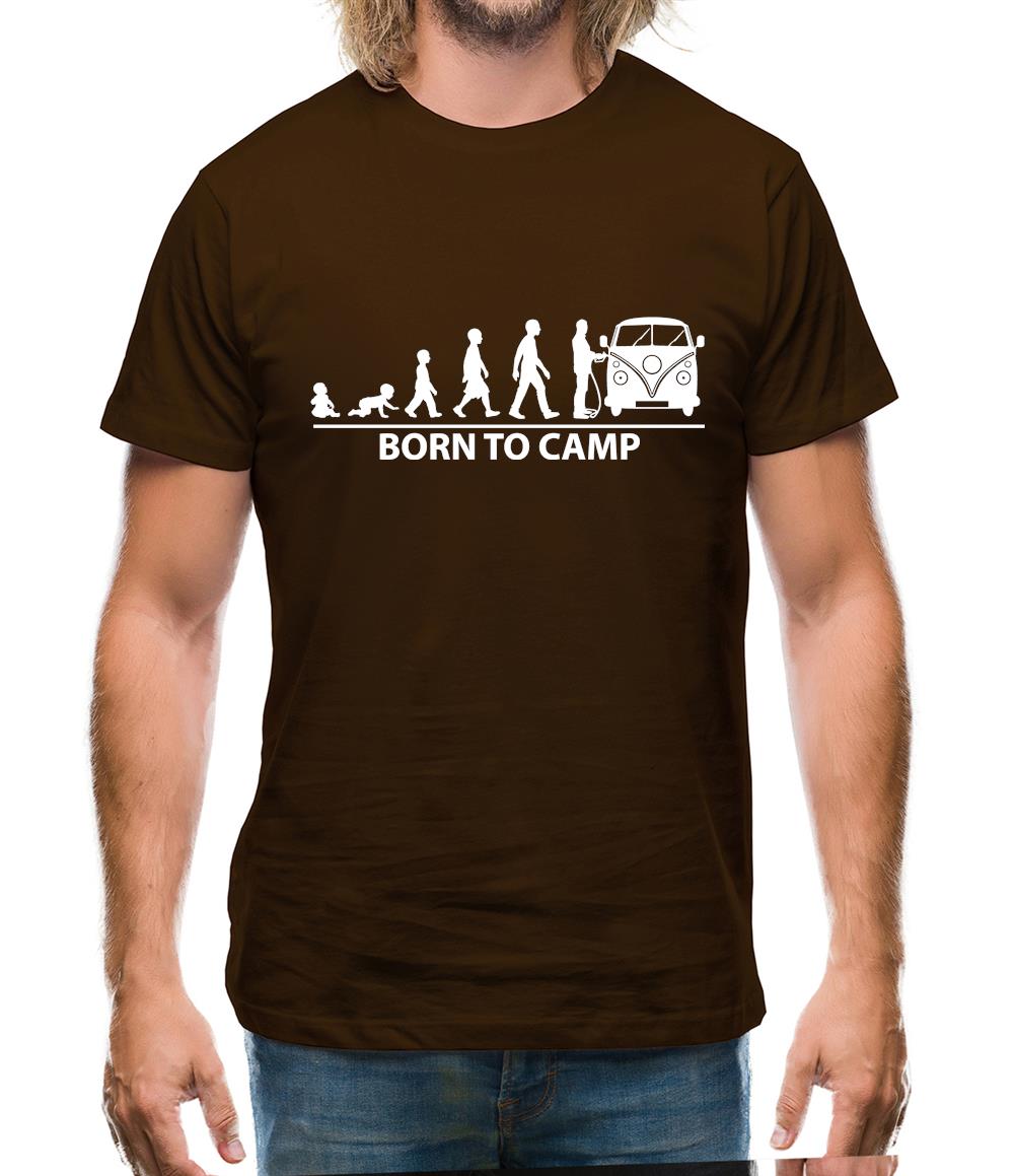 Born To Camp (Split Screen) Mens T-Shirt Born To Camp (Split Screen) Mens T-Shirt