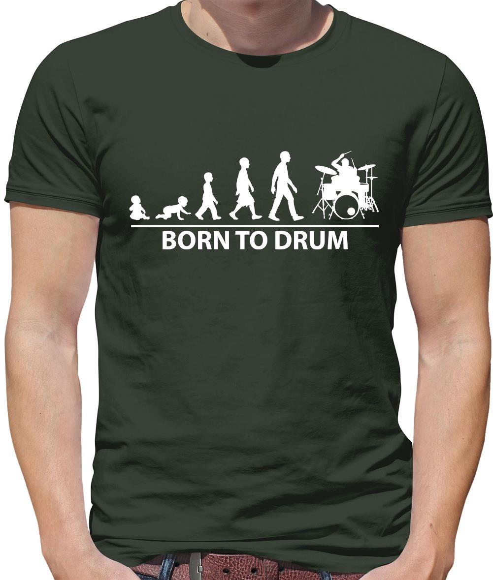 Born to Drum Mens T-Shirt Born to Drum Mens T-Shirt
