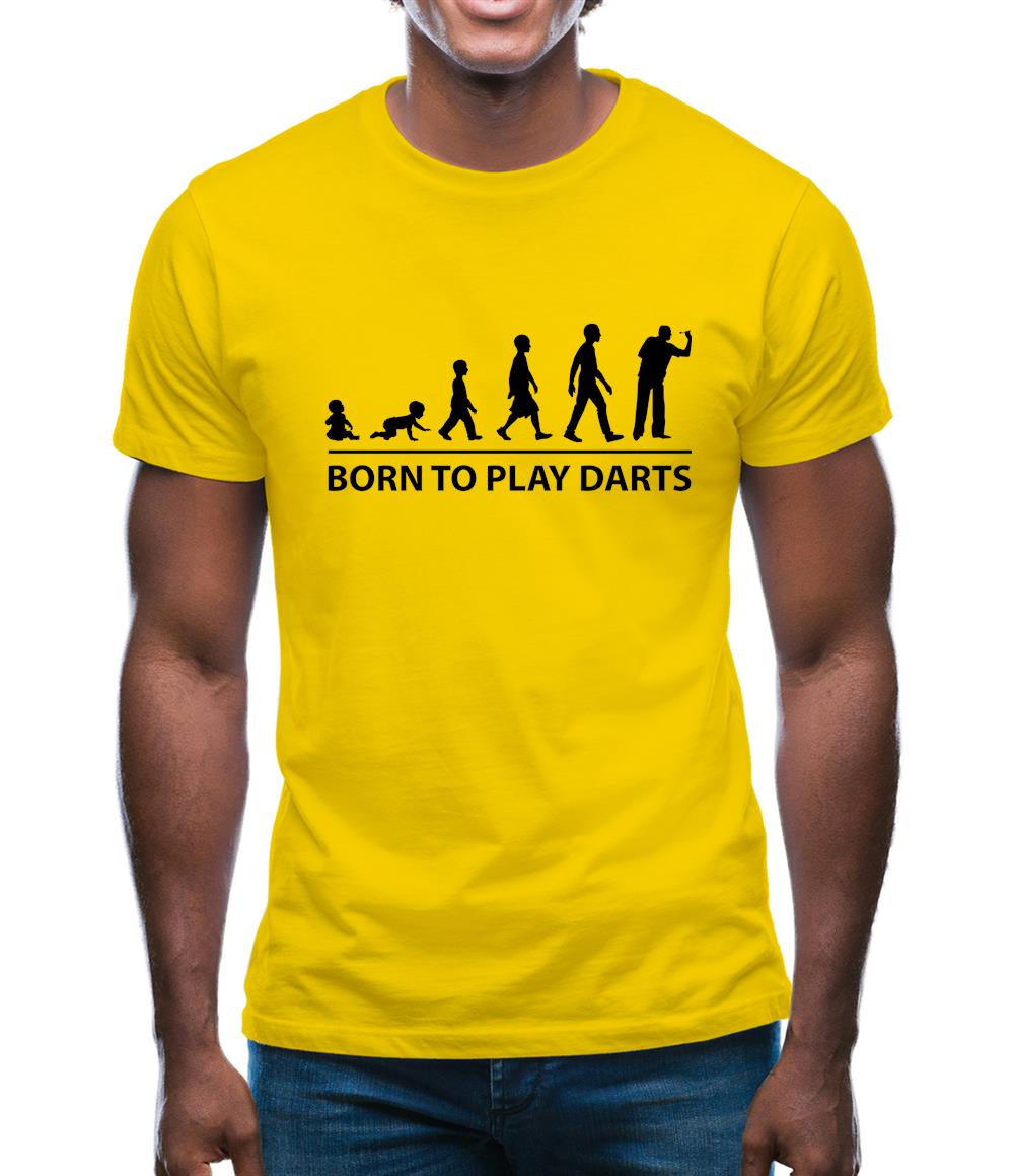 Born To Play Darts Mens T-Shirt Born To Play Darts Mens T-Shirt