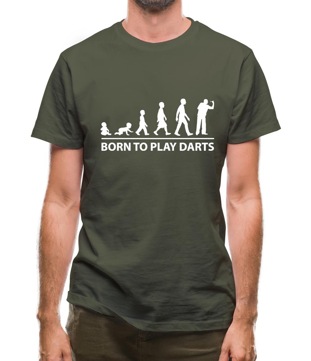 Born To Play Darts Mens T-Shirt Born To Play Darts Mens T-Shirt