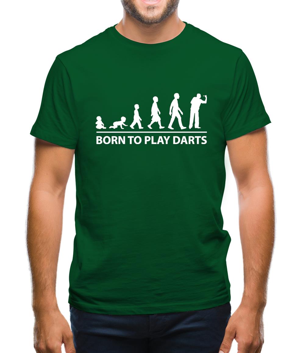 Born To Play Darts Mens T-Shirt Born To Play Darts Mens T-Shirt