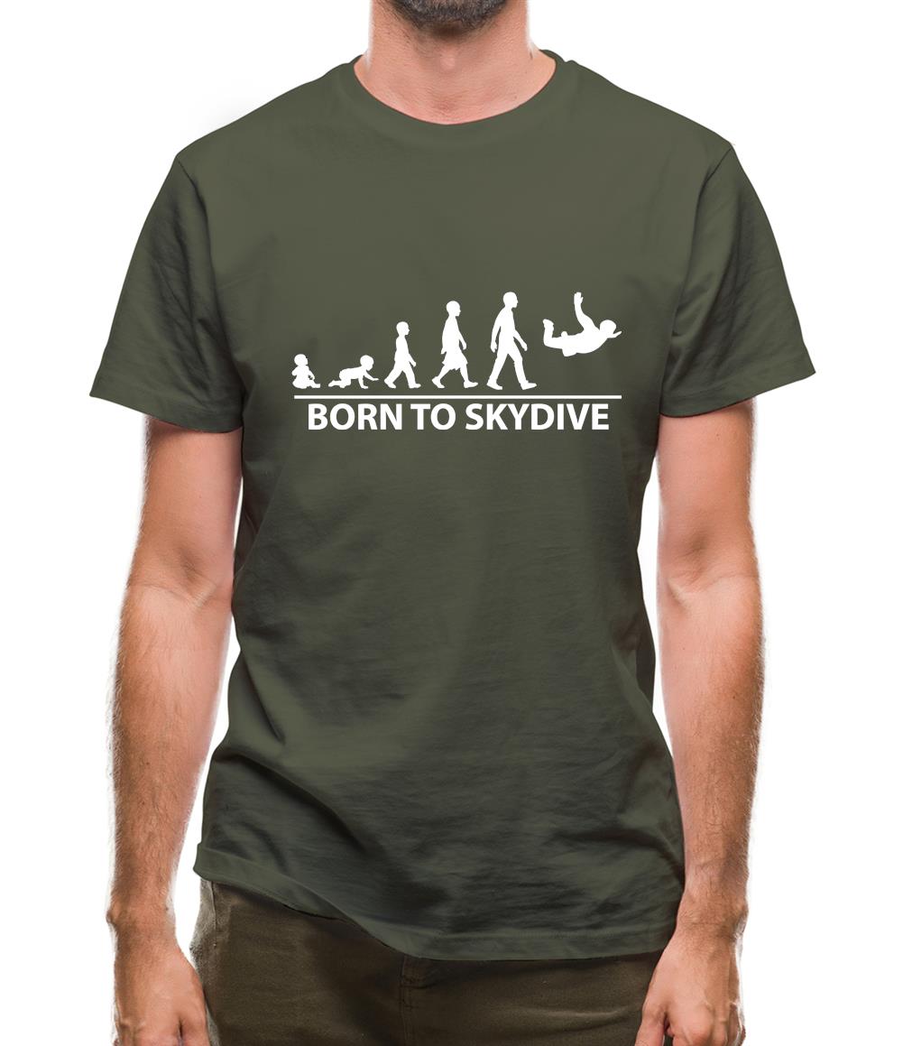Born To Skydive Mens T-Shirt Born To Skydive Mens T-Shirt