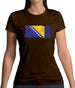 Bosnia And Herzegovina Grunge Style Flag Womens T-Shirt Bosnia And Herzegovina Grunge Style Flag Womens T-Shirt