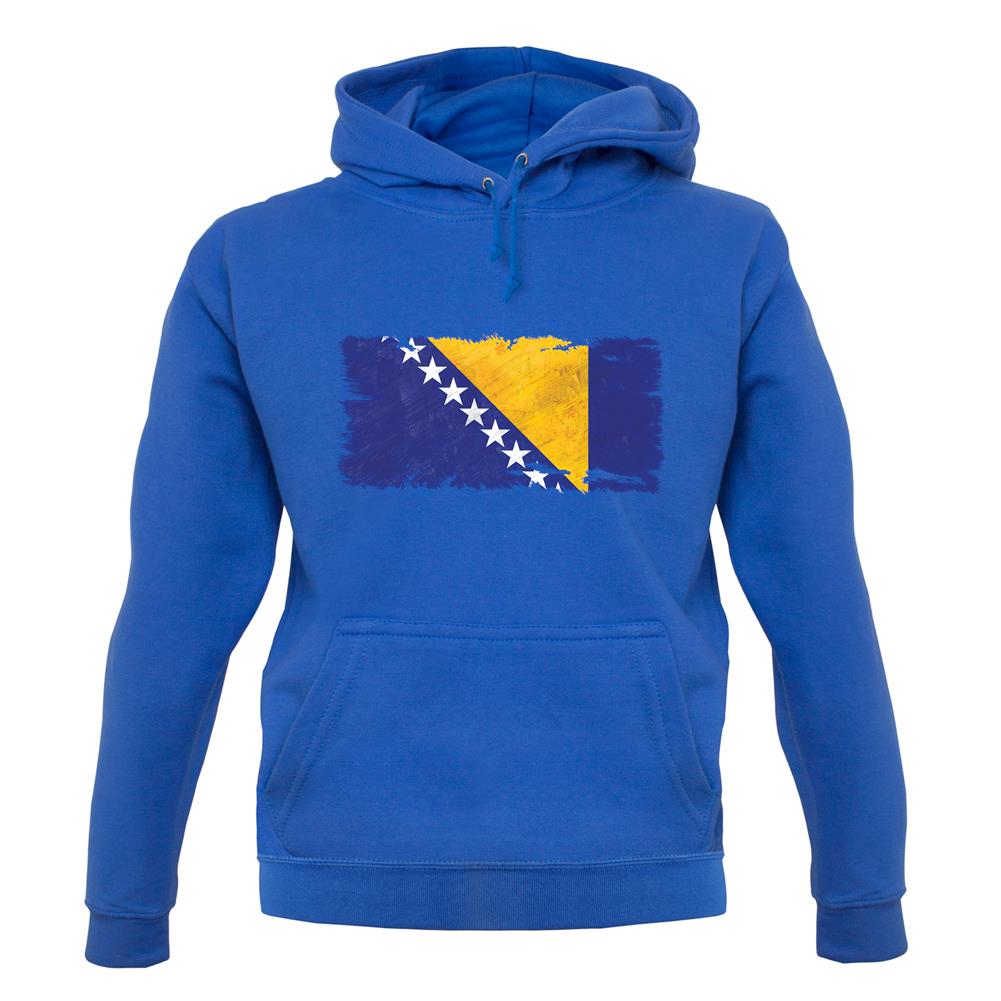 Bosnia And Herzegovina Grunge Style Flag unisex hoodie Bosnia And Herzegovina Grunge Style Flag unisex hoodie