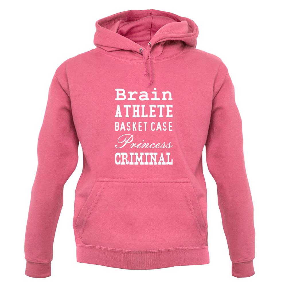 Brain Athlete Basket Case Princess Criminal unisex hoodie Brain Athlete Basket Case Princess Criminal unisex hoodie