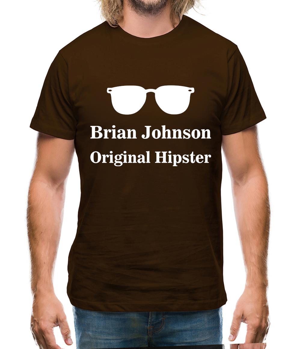 Brian Johnson Original Hipster Mens T-Shirt Brian Johnson Original Hipster Mens T-Shirt