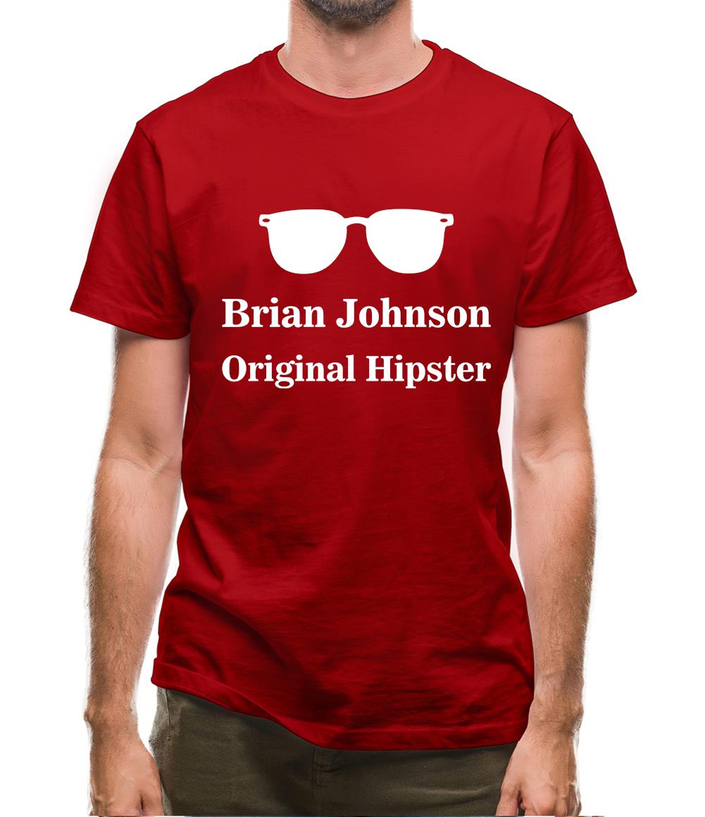 Brian Johnson Original Hipster Mens T-Shirt Brian Johnson Original Hipster Mens T-Shirt