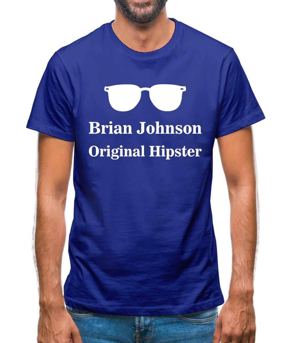 Brian Johnson Original Hipster Mens T-Shirt Brian Johnson Original Hipster Mens T-Shirt