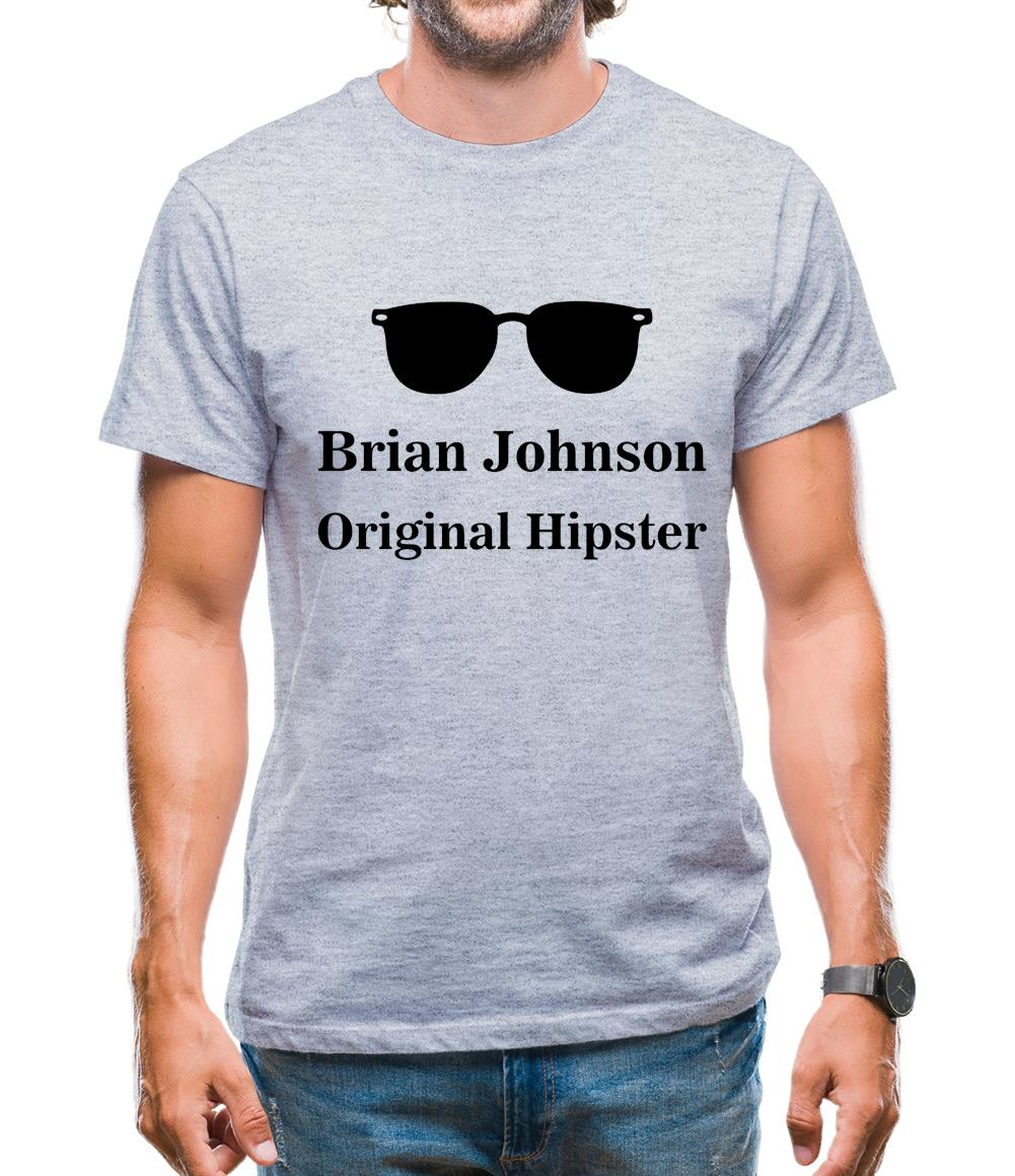 Brian Johnson Original Hipster Mens T-Shirt Brian Johnson Original Hipster Mens T-Shirt