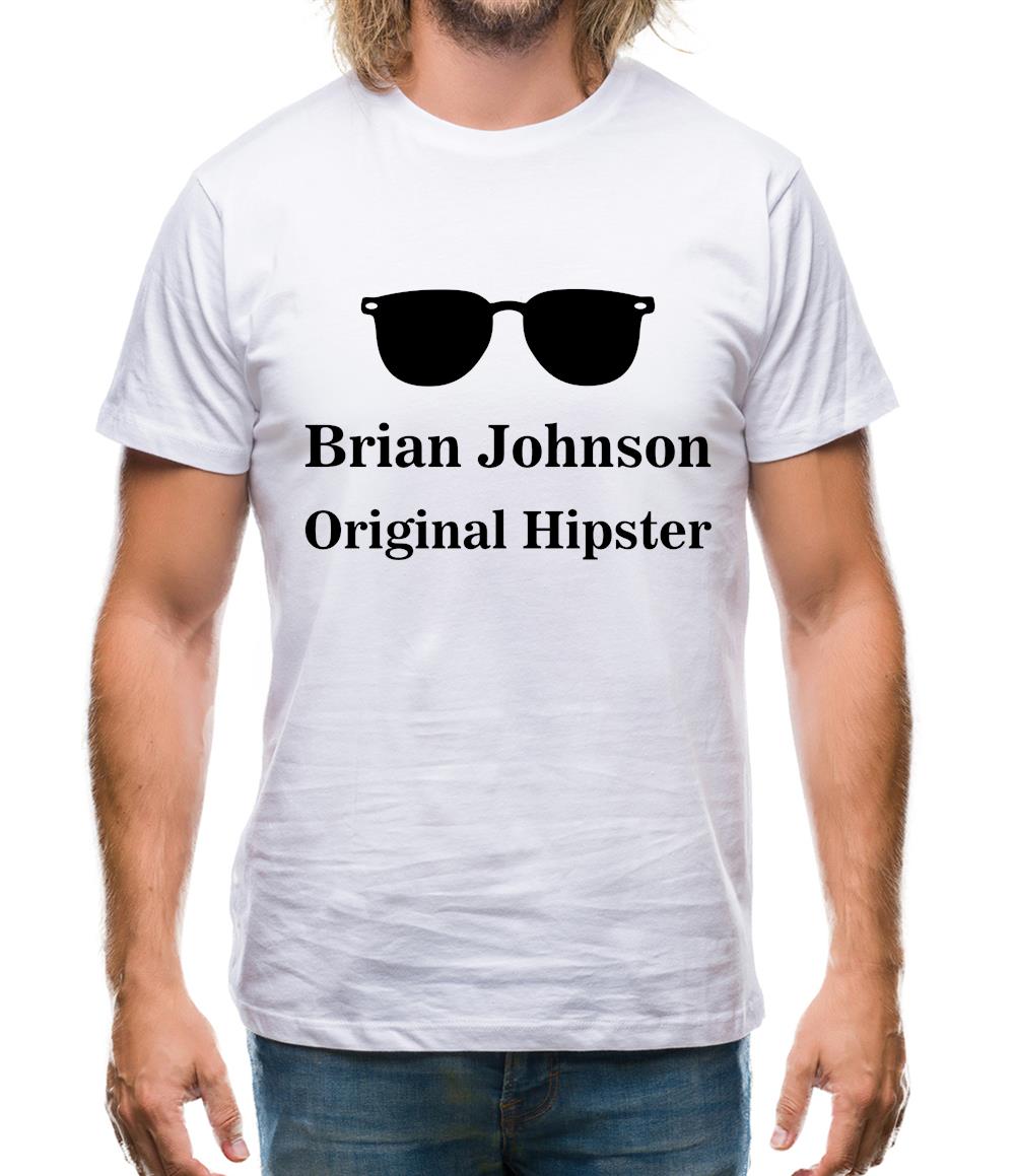 Brian Johnson Original Hipster Mens T-Shirt Brian Johnson Original Hipster Mens T-Shirt