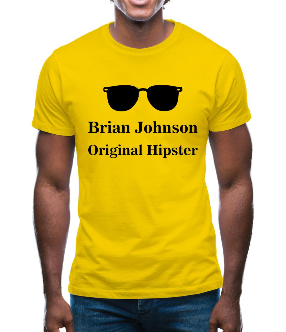 Brian Johnson Original Hipster Mens T-Shirt Brian Johnson Original Hipster Mens T-Shirt