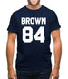 Brown 84 Mens T-Shirt Brown 84 Mens T-Shirt