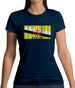 Brunei Barcode Style Flag Womens T-Shirt Brunei Barcode Style Flag Womens T-Shirt