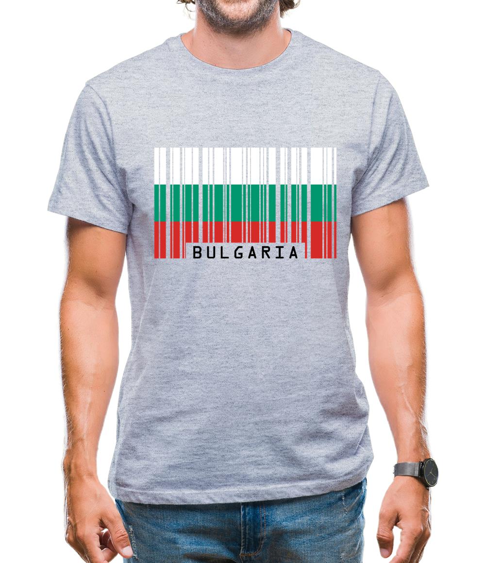 Bulgaria Barcode Style Flag Mens T-Shirt Bulgaria Barcode Style Flag Mens T-Shirt