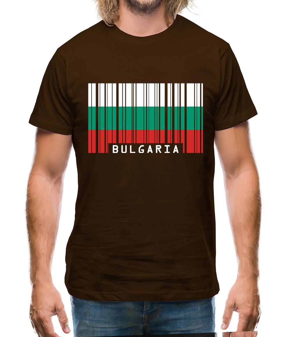 Bulgaria Barcode Style Flag Mens T-Shirt Bulgaria Barcode Style Flag Mens T-Shirt