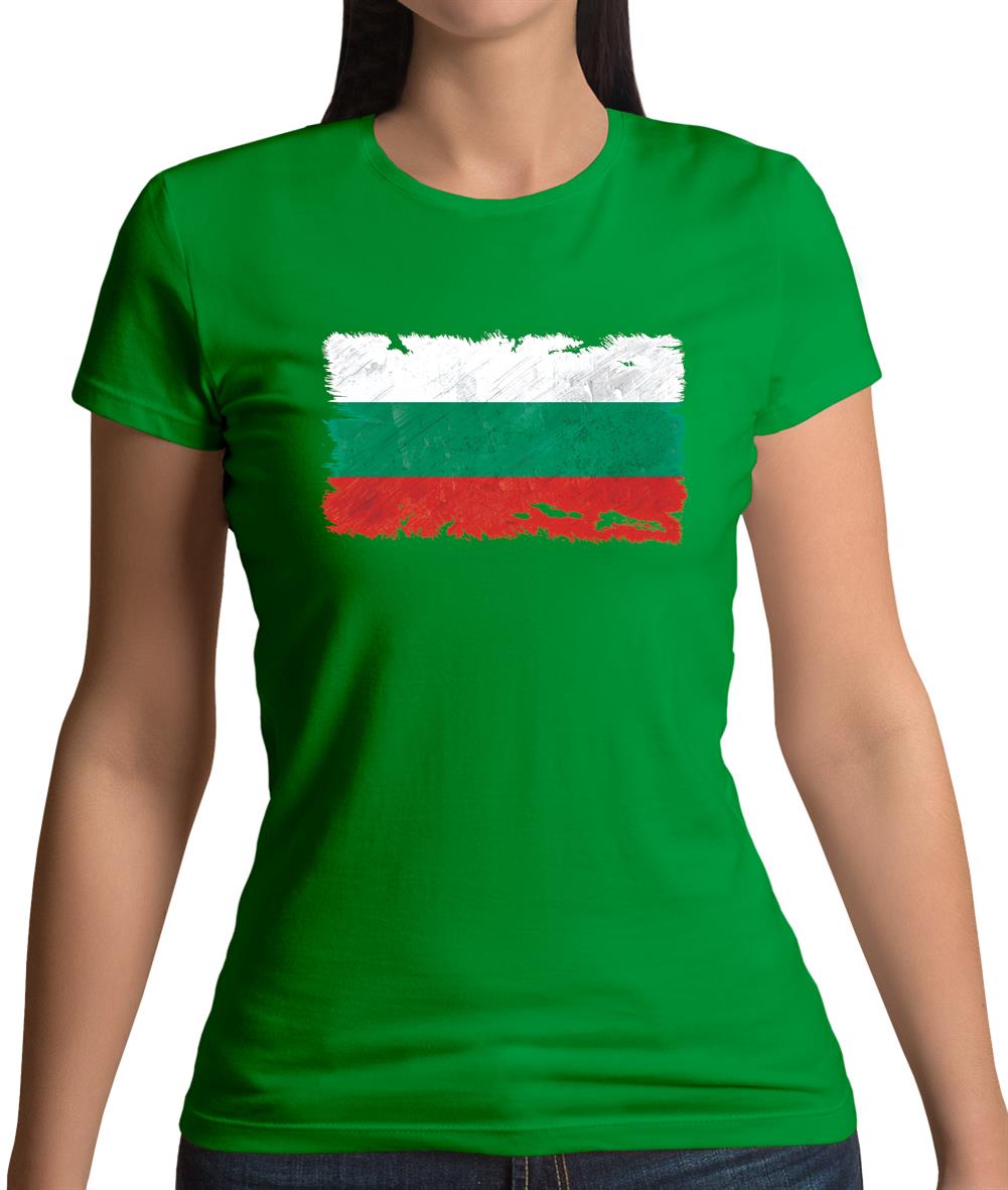 Bulgaria Grunge Style Flag Womens T-Shirt Bulgaria Grunge Style Flag Womens T-Shirt