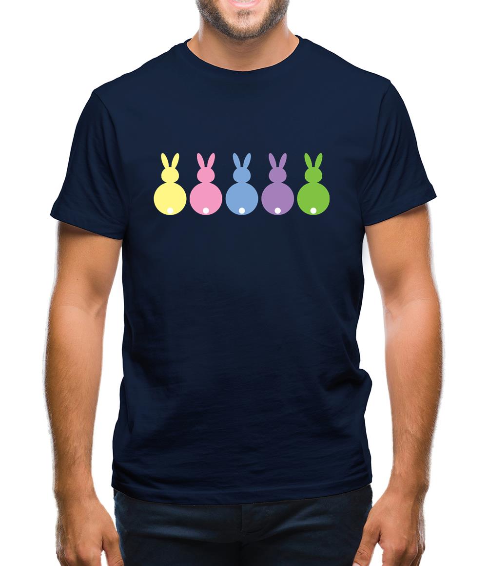Multi Colour Easter Bunny's Mens T-Shirt Multi Colour Easter Bunny's Mens T-Shirt