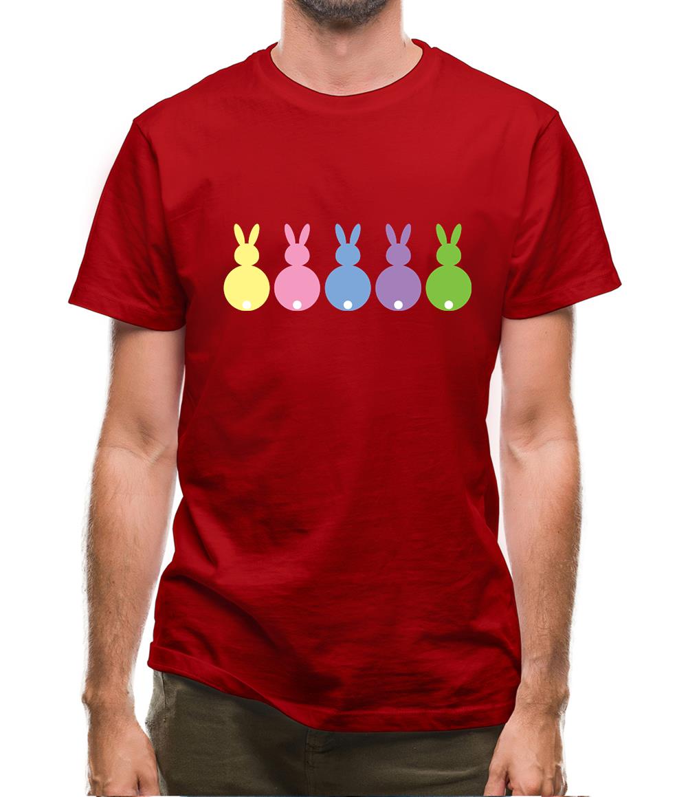 Multi Colour Easter Bunny's Mens T-Shirt Multi Colour Easter Bunny's Mens T-Shirt