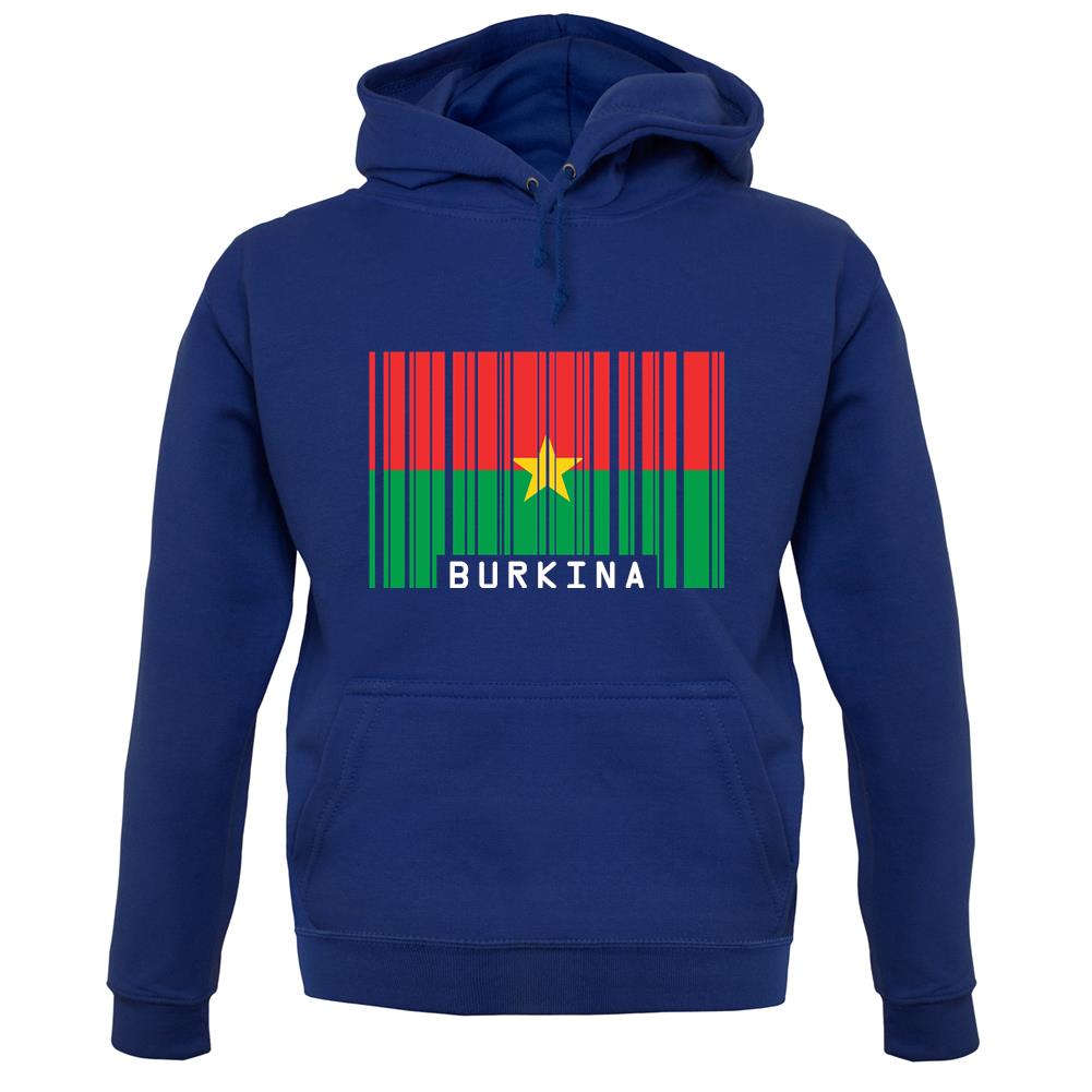 Burkina Faso  Barcode Style Flag unisex hoodie Burkina Faso  Barcode Style Flag unisex hoodie