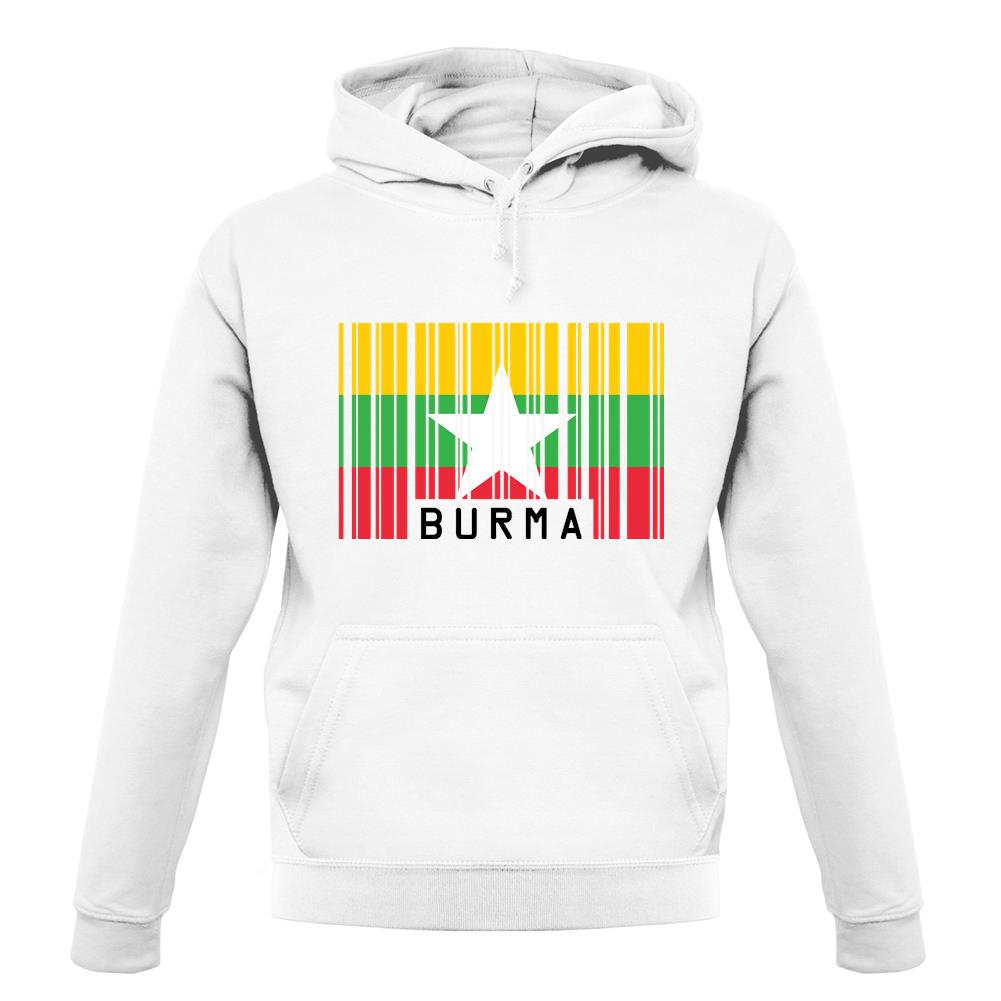 Burma Myanmar Barcode Style Flag unisex hoodie Burma Myanmar Barcode Style Flag unisex hoodie
