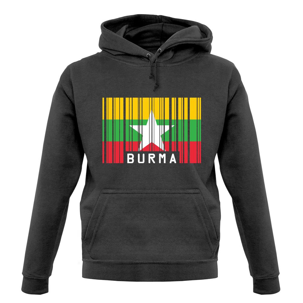 Burma Myanmar Barcode Style Flag unisex hoodie Burma Myanmar Barcode Style Flag unisex hoodie